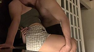 Horny Manager Pins Babysitter in Bathroom for Titty Fuck Frenzy
