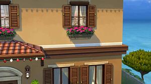 asian futanari shemale pounds hard on live stream in crossdressing sims episode 41