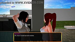 sandra's curvy fat tits bounce as yvonne watches family beach fuck part 50