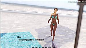 Pervert Stepson Hard for BBW Stepmom Bikini Wants Public Fuck