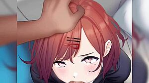 Idolmaster Madoka Delivers Cute POV Blowjob With Beautiful Asian Hentai Techniques