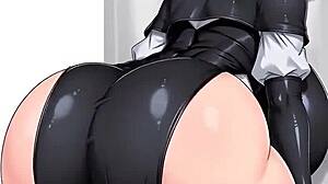 that nun with the huge ass and divine body bounces in anime hentai
