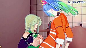 Azur Lane's Chitose Kisaragi and Lamia Loveless dive into wild lesbian futanari frenzy with Saint Klaus