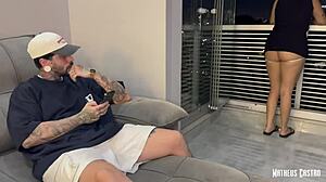 i watched these wild lesbians fuck my best friend and take his cum on their faces together