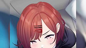 Idolmaster Madoka Delivers Cute POV Blowjob With Beautiful Asian Hentai Techniques