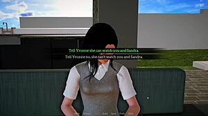 sandra's curvy fat tits bounce as yvonne watches family beach fuck part 50