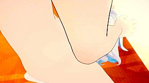 Furina sucks cum loads dry mouth to wet pussy creampie