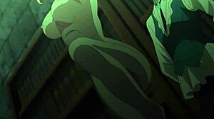 doesn't this big tits blonde anime babe's striptease make you wanna grab those huge boobs and ass?