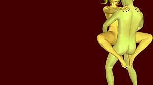 hey this 3d hottie teen rides cock wild