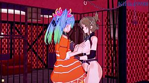 Azur Lane's Chitose Kisaragi and Lamia Loveless dive into wild lesbian futanari frenzy with Saint Klaus