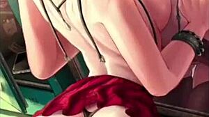 big hot anime milf teams up with super cute hentai girls for wild sex