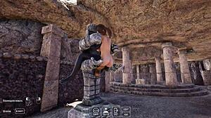 Lara's tight ass stretched to cave size by giant robot cock. 3D hentai game animation anal pounding