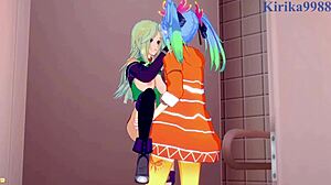 Azur Lane's Chitose Kisaragi and Lamia Loveless dive into wild lesbian futanari frenzy with Saint Klaus