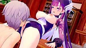 whoa hysilens' wet pussy overflows with cum in this star rail comp!