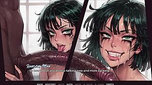 18 Yo Girlfriend Sucks Huge Black Monster Cock in Interracial Hentai Blowjob