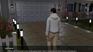 Uzbuđene riđokose velike sise pritiskaju te dok se ljube u parku 3D hentai gameplay