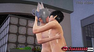 omg hot kitsune girl in pantyhose gets fingered kissed licked till squirt 😍 ass tease rule34