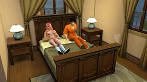 asian futanari shemale pounds hard on live stream in crossdressing sims episode 41