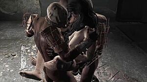 yo check out this filthy raider foursome with double anal and big tits