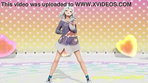Novr's MMD Gura performs captivating 3D dance in Hololive hentai style