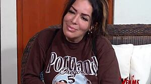 big tits milf nympho auditions: drain young stud's cock?