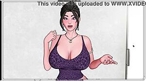 Horny Stepmom Smothers Face with Massive Tits in Loving Hugs Divine Heel 05