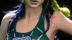 jolyne sex doll's massive ass gets toyed hard