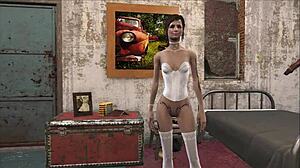 fallout 4 elie strips sexy lingerie for hard teen fuck