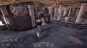 Lara's tight ass stretched to cave size by giant robot cock. 3D hentai game animation anal pounding