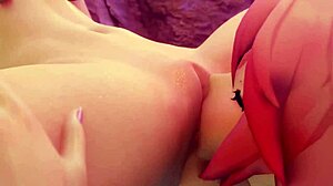 anime lesbians dive into wet pussies licking cunnilingus muff madness!