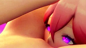 anime lesbians dive into wet pussies licking cunnilingus muff madness!