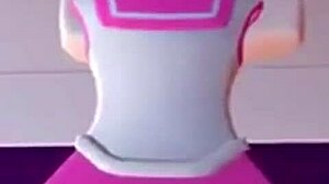 This anime recroom slut eagerly sucks cock then rides it hard