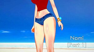 Nami Delivers Big Tits Blowjob! One Piece Monster Cock Titty Fuck Part 1