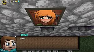 i'm so horny for alex's gloryhole blowjob in hornycraft animation