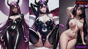 i tried this black succubus hfo challenge but she tricked me into hands free orgasm episode 3 hentai game