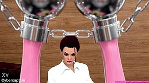 Sister's tight bondage grips me in agonizing 3d bdsm metal ecstasy