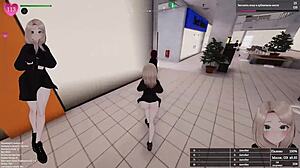 i was showing off outside but then that huge cock made me cum so hard in public!!