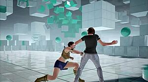 Julia Chang submits nude to Anna Williams' pussy domination wrestling in Tekken 7 femdom ryona