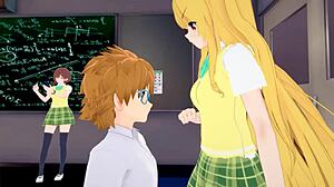 explosive xray glasses reveal student panties in hentai animation!