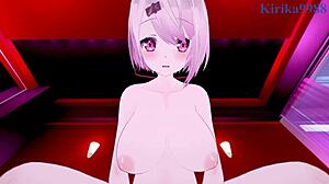 Shiina Yuika Rides Matsukai Mao's Cock in Nijisanji POV Creampie Hentai Threesome?