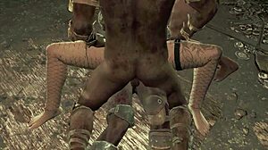 yo check out this filthy raider foursome with double anal and big tits