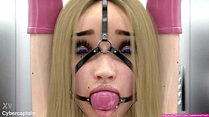 Sister's tight bondage grips me in agonizing 3d bdsm metal ecstasy