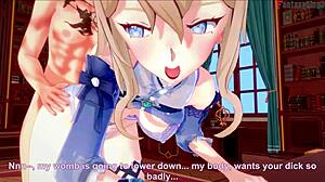 JEAN FUCKS WILD IN HER OFFICE! Genshin Impact FantasyKing3 Delivers Epic Tit Action!