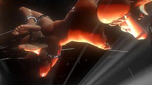 damn citor3 vr busty futa latex mistress double penetrates and cums multiple times