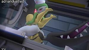 mawile sways big ass tits in furry pokemon cum dance compilation