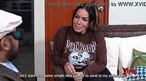 big tits milf nympho auditions: drain young stud's cock?