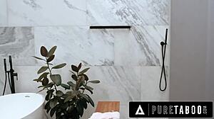 pervert hosts thick homeless codi vore to spy on her showers then fucks her deepthroat doggystyle till cum!