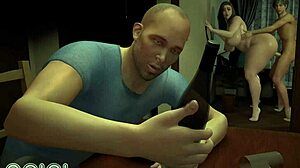 What secrets hide in next door wife's big ass during standing doggy with neighbor?