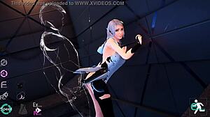 Valkyrie spreads ass for deep anal prison pounding in Marvel game gallery