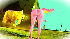 Cute Robot Doll Strips Teasing Her Curvy Ass in Closeup RTX 60FPS